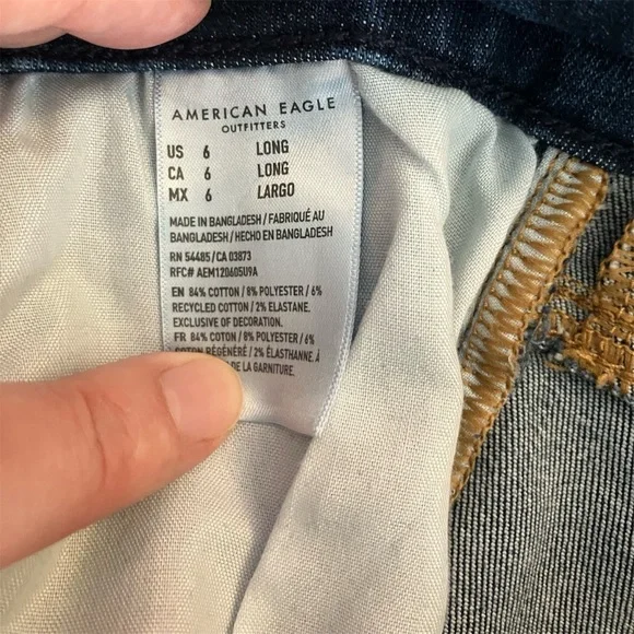 American Eagle Outfitters Women's Curvy Hi-Rise Jegging Size 6 Long Stretch - Picture 10 of 10